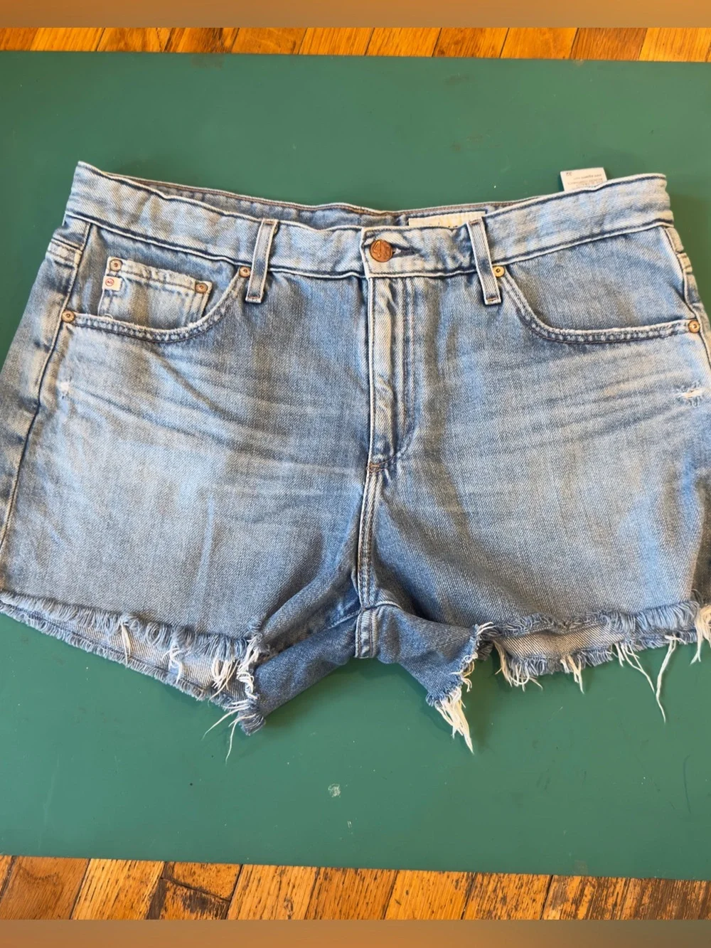 AG Hailey High Waist Cut-Off Denim Shorts Size 32